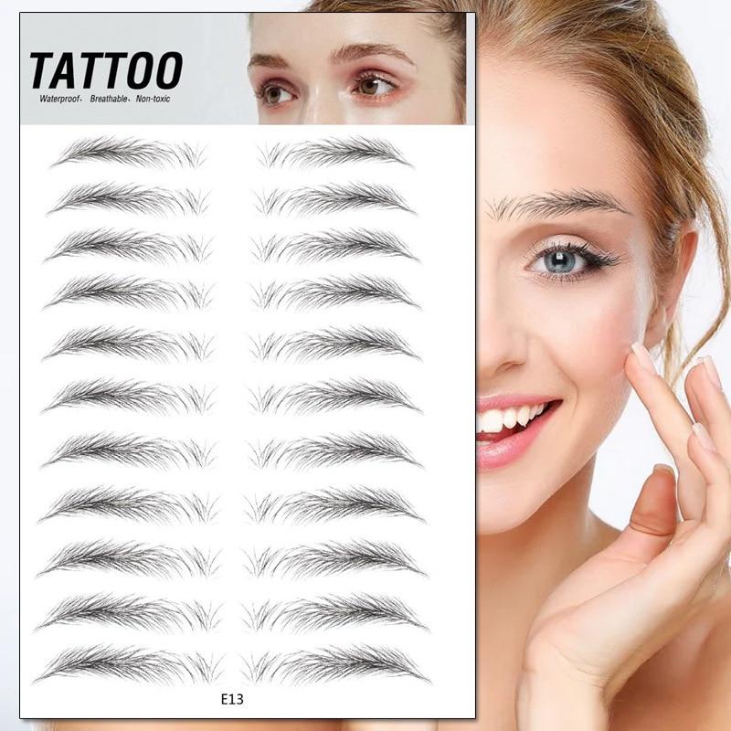 4D Waterproof Fake Eyebrow Tattoo Sticker